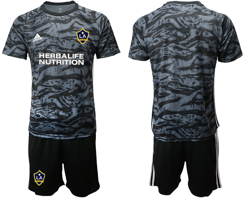 Men 2020-2021 club Los Angeles Galaxy goalkeeper black Soccer Jerseys